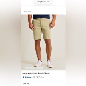 Tommy Bahama Boracay flat front chino shorts.   Sz 42